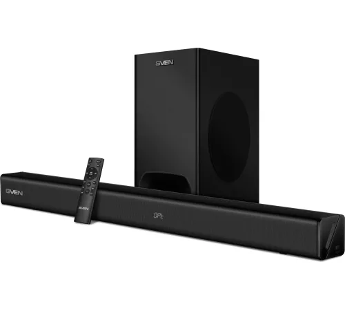 Саундбар SVEN SB-2400DD черный (Dolby Digital Plus, 2х80 + 240 Вт, Bluetooth, ПДУ, USB)