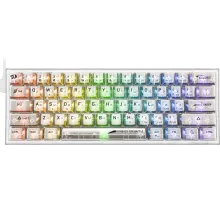 Игровая клавиатура Redragon Fizz прозрачно-белая 71736 (USB,+ICE, 61 кл., RGB подсветка)
