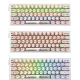 Игровая клавиатура Redragon Fizz прозрачно-белая 71736 (USB,+ICE, 61 кл., RGB подсветка)