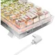 Игровая клавиатура Redragon Fizz прозрачно-белая 71736 (USB,+ICE, 61 кл., RGB подсветка)