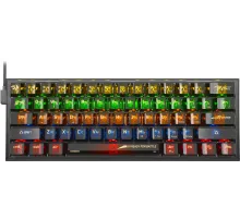 Игровая клавиатура Redragon Fizz прозрачно-чёрная 71737 (USB, +ICE, 61 кл., RGB подсветка)