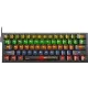 Игровая клавиатура Redragon Fizz прозрачно-чёрная 71737 (USB, +ICE, 61 кл., RGB подсветка)