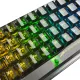 Игровая клавиатура Redragon Fizz прозрачно-чёрная 71737 (USB, +ICE, 61 кл., RGB подсветка)