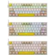 Клавиатура REDRAGON (72596) Fizz RU,Rainbow,беж-желт,red свитч