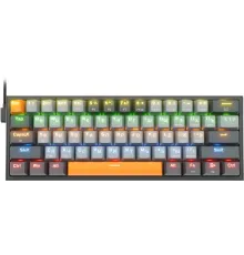 Клавиатура REDRAGON (72599) Fizz RU,Rainbow,красные свитчи, механическая