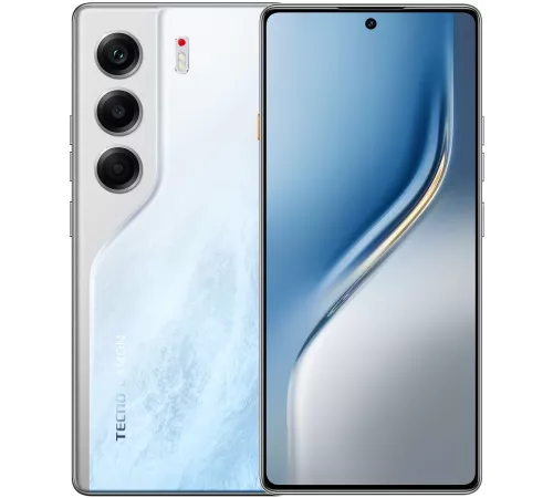 Смартфон Tecno Camon 40 256Gb 12Gb белый моноблок 3G 4G 6.78" Android 14 50Mpix 802.11 a/b/g/n/ac NFC GPS GSM900/1800 GSM1900 Protect