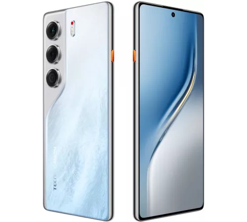 Смартфон Tecno Camon 40 256Gb 12Gb белый моноблок 3G 4G 6.78" Android 14 50Mpix 802.11 a/b/g/n/ac NFC GPS GSM900/1800 GSM1900 Protect