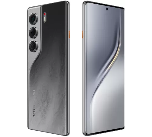 Смартфон Tecno Camon 40 Pro 5G 256Gb 12Gb черный моноблок 3G 4G 6.78" Android 14 50Mpix 802.11 a/b/g/n/ac NFC GPS GSM900/1800 GSM1900 Protect
