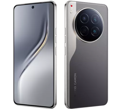 Смартфон Tecno Camon 40 Premier 5G 256Gb 12Gb черный моноблок 3G 4G 6.67" Android 14 50Mpix 802.11 a/b/g/n/ac NFC GPS GSM900/1800 GSM1900 Protect