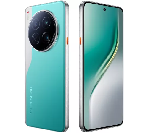 Смартфон Tecno Camon 40 Premier 5G 256Gb 12Gb зеленый моноблок 3G 4G 6.67" Android 14 50Mpix 802.11 a/b/g/n/ac NFC GPS GSM900/1800 GSM1900 Protect