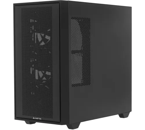 Корпус Chieftec Night Hunter черный без БП ATX 4x140mm audio bott PSU