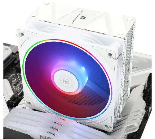 Устройство охлаждения(кулер) Thermalright Assassin Spirit 120 EVO ARGB Soc-AM5/AM4/1200/1700/1851 белый 4-pin 28.2dB Al+Cu 525gr Ret (AS120-EVO-WH) Устройство охлаждения(кулер) Thermalright Assassin Spirit 120 EVO ARGB Soc-AM5/AM4/1200/1700/1851 белый 4-pin 28.2dB Al+Cu 525gr Ret (AS120-EVO-WH)