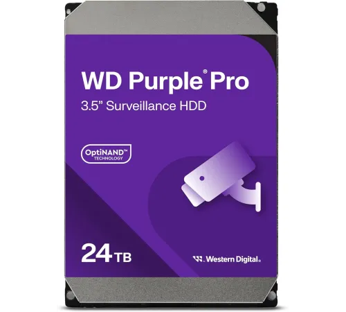 Жесткий диск WD SATA-III 24TB WD240PURP Surveillance Purple Pro (7200rpm) 512Mb 3.5" Жесткий диск WD SATA-III 24TB WD240PURP Surveillance Purple Pro (7200rpm) 512Mb 3.5"