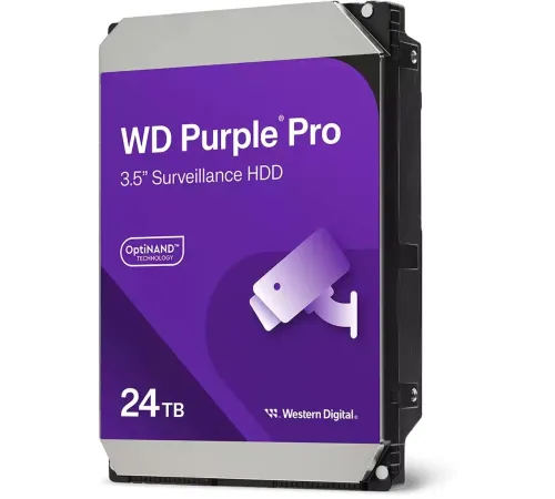 Жесткий диск WD SATA-III 24TB WD240PURP Surveillance Purple Pro (7200rpm) 512Mb 3.5" Жесткий диск WD SATA-III 24TB WD240PURP Surveillance Purple Pro (7200rpm) 512Mb 3.5"
