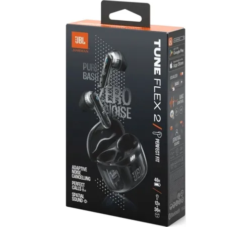 Наушники JBL Tune Flex призрачно-черный