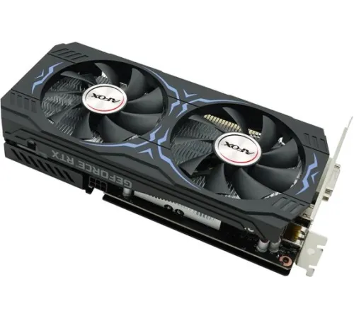 Видеокарта Afox PCI-E AF3050-8GD6H2-V4 NVIDIA GeForce RTX 3050 8Gb 128bit GDDR6 1552/14000 DVIx1 HDMIx1 DPx1 HDCP Ret Видеокарта Afox PCI-E AF3050-8GD6H2-V4 NVIDIA GeForce RTX 3050 8Gb 128bit GDDR6 1552/14000 DVIx1 HDMIx1 DPx1 HDCP Ret