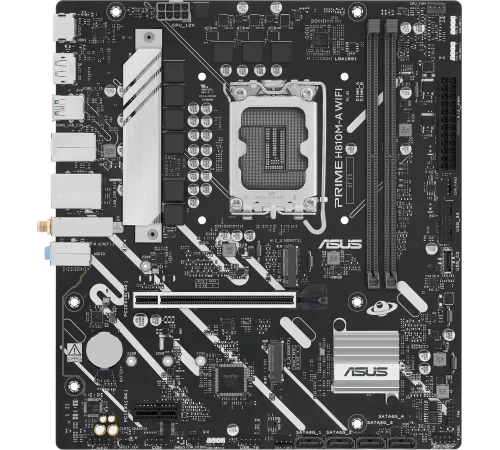 Материнская плана ASUS PRIME H810M-A WIFI, LGA1700, B810, 2*DDR5, 4*SATA, 2*M.2, 2*USB 3.2, 4*USB 2.0, 1*PCIx16, 1*PCIx1, HDMI+DP, mATX; 90MB1KJ0-M0EAY0