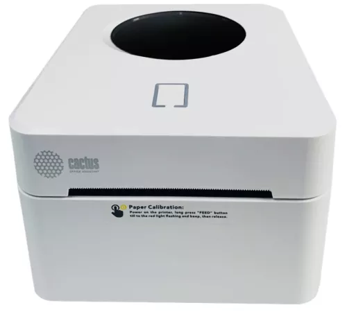 Термопринтер Cactus CS-TP-D410U-W 203dpi 160мм/с/USB для печ.этик. белый