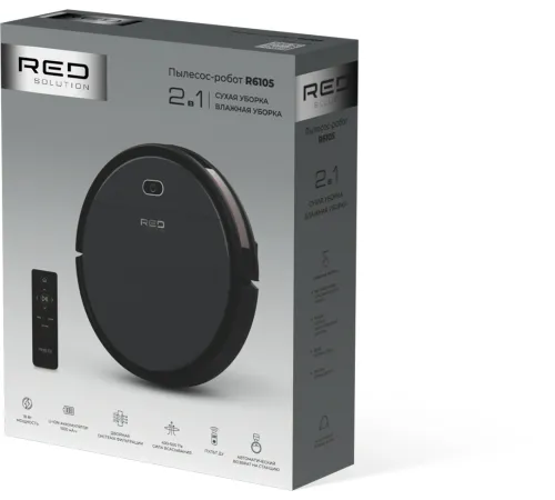 Пылесос-робот Red Solution R6105 18Вт черный