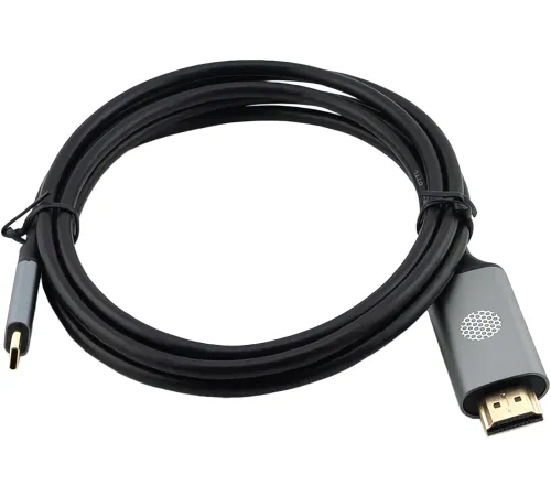 Кабель аудио-видео Cactus CS-USBC-HDMI-2-2 USB Type-C (m)/HDMI (m) 2м. позолоч.конт. черный Кабель аудио-видео Cactus CS-USBC-HDMI-2-2 USB Type-C (m)/HDMI (m) 2м. позолоч.конт. черный