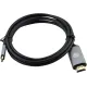 Кабель аудио-видео Cactus CS-USBC-HDMI-2-2 USB Type-C (m)/HDMI (m) 2м. позолоч.конт. черный