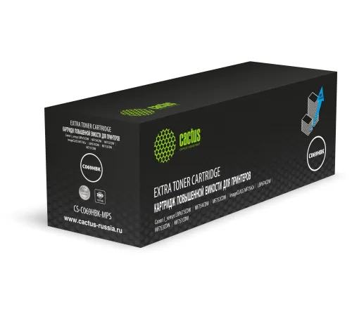 Картридж лазерный Cactus CS-C069HBK-MPS 069HBK черный (12000стр.) для Canon I_sensys LBP673CDW/MF754CDW/MF752CDW/imageCLASS MF756Cx/LBP674CDW/MF753CDW/MF751CDW