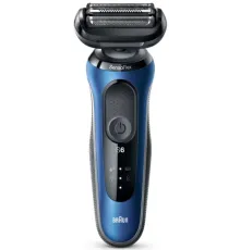 Бритва сетчатая Braun Series 6 61-B1500s реж.эл.:3 питан.:аккум. синий/черный