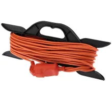 Удлинитель силовой PROconnect ПВС (11-7112) 2x0.75кв.мм 1розет. 20м ПВС 6A пласт.рамка оранжевый