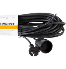 Удлинитель силовой PROconnect PROc-Uc (11-7115) 2x0.75кв.мм 1розет. 20м ПВС 6A без катушки черный