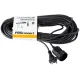 Удлинитель силовой PROconnect PROc-Uc (11-7115) 2x0.75кв.мм 1розет. 20м ПВС 6A без катушки черный