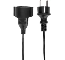 Удлинитель силовой PROconnect PROc-Uc (13-4915) 2x0.75кв.мм 1розет. 30м ПВС 6A пласт.рамка черный