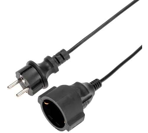 Удлинитель силовой PROconnect PROc-Uc (13-4909) 2x0.75кв.мм 1розет. 10м ПВС 6A без катушки черный