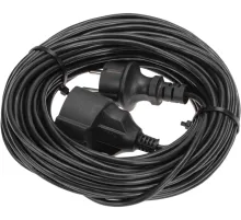 Удлинитель силовой PROconnect PROc-Uc (13-4910) 2x0.75кв.мм 1розет. 20м ПВС 6A без катушки черный