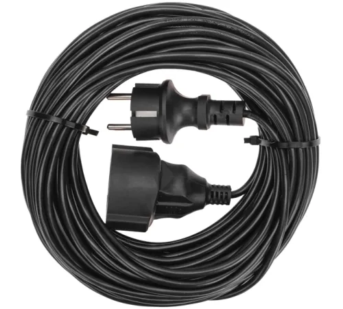 Удлинитель силовой PROconnect PROc-Uc (13-4910) 2x0.75кв.мм 1розет. 20м ПВС 6A без катушки черный