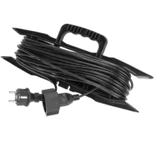 Удлинитель силовой PROconnect PROc-Uc (13-4914) 2x0.75кв.мм 1розет. 20м ПВС 6A пласт.рамка черный