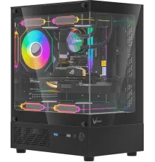 Корпус Formula Crystal Z1CM Plus FR черный без БП mATX 5x120mm 3x140mm 2xUSB3.0 audio bott PSU