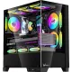 Корпус Formula Crystal Z1M Plus FR черный без БП mATX 5x120mm 2xUSB3.0 1xUSB3.1 audio bott PSU