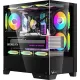 Корпус Formula Crystal Z1M Plus FR черный без БП mATX 5x120mm 2xUSB3.0 1xUSB3.1 audio bott PSU