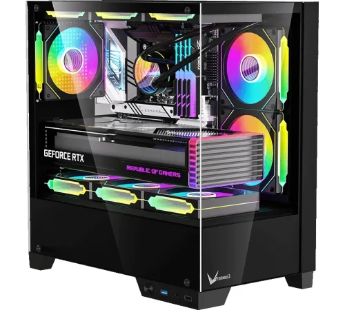 Корпус Formula Crystal Z1M Plus FR черный без БП mATX 5x120mm 2xUSB3.0 1xUSB3.1 audio bott PSU Корпус Formula Crystal Z1M Plus FR черный без БП mATX 5x120mm 2xUSB3.0 1xUSB3.1 audio bott PSU