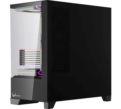Корпус Formula Crystal Z1M Plus FR черный без БП mATX 5x120mm 2xUSB3.0 1xUSB3.1 audio bott PSU Корпус Formula Crystal Z1M Plus FR черный без БП mATX 5x120mm 2xUSB3.0 1xUSB3.1 audio bott PSU