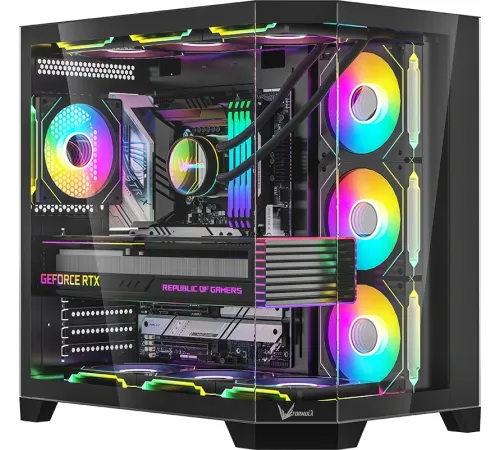 Корпус Formula Crystal Z6 Floe черный без БП ATX 4x120mm 2xUSB3.0 1xUSB3.1 audio bott PSU Корпус Formula Crystal Z6 Floe черный без БП ATX 4x120mm 2xUSB3.0 1xUSB3.1 audio bott PSU