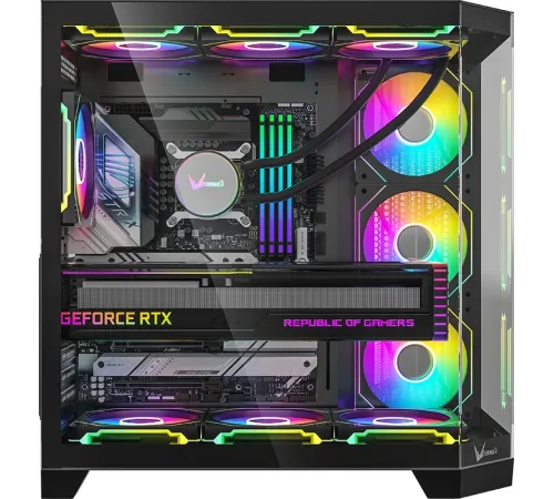 Корпус Formula Crystal Z6 Floe черный без БП ATX 4x120mm 2xUSB3.0 1xUSB3.1 audio bott PSU Корпус Formula Crystal Z6 Floe черный без БП ATX 4x120mm 2xUSB3.0 1xUSB3.1 audio bott PSU