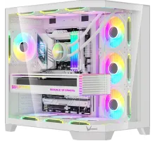 Корпус Formula Crystal Z6 Floe белый без БП ATX 4x120mm 2xUSB3.0 audio bott PSU
