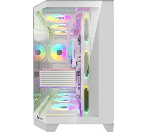 Корпус Formula Crystal Z6 Floe белый без БП ATX 4x120mm 2xUSB3.0 audio bott PSU