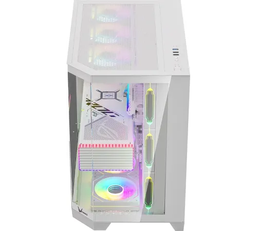 Корпус Formula Crystal Z6 Floe белый без БП ATX 4x120mm 2xUSB3.0 audio bott PSU