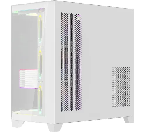 Корпус Formula Crystal Z6 Floe белый без БП ATX 4x120mm 2xUSB3.0 audio bott PSU