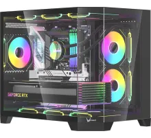 Корпус Formula Crystal Z6M Floe черный без БП mATX 4x120mm 2xUSB3.0 audio bott PSU