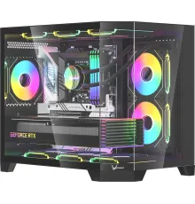 Корпус Formula Crystal Z6M Floe черный без БП mATX 4x120mm 2xUSB3.0 audio bott PSU