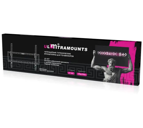 Кронштейн для телевизора Ultramounts UM849 черный 32"-86" макс.45кг настенный наклон