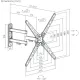 Кронштейн для телевизора Ultramounts UM958 черный 13"-43" макс.25кг настенный поворот и наклон